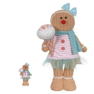 Gingerbread em Pé com Cachecol 53cm